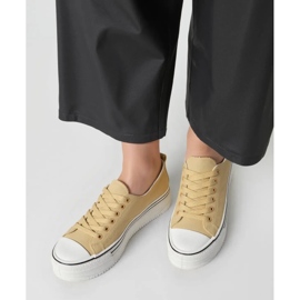 Tênis kestor cáqui femininos bege 1