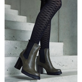 D/CEO Botins verdes em couro ecológico Motena 1