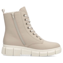 Botas femininas de Rieker com rkr557b bege 1