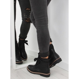 Botas pretas com atacadores 8308 pretas preto 1