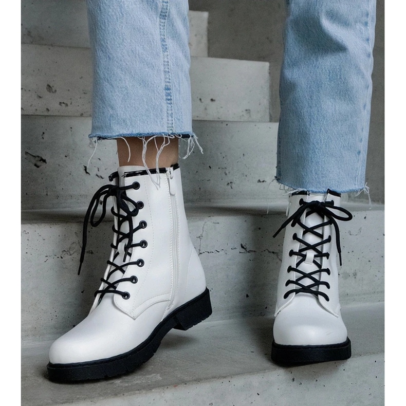 D/CEO Botas de trabalho com isolamento branco em couro ecológico Veri 1 D/CEO Botas de trabalho com isolamento branco em couro ecológico Veri 1
