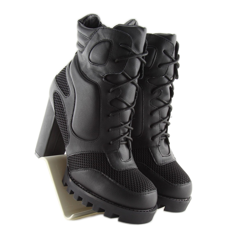 Botas pretas de salto alto 9132 pretas preto 1