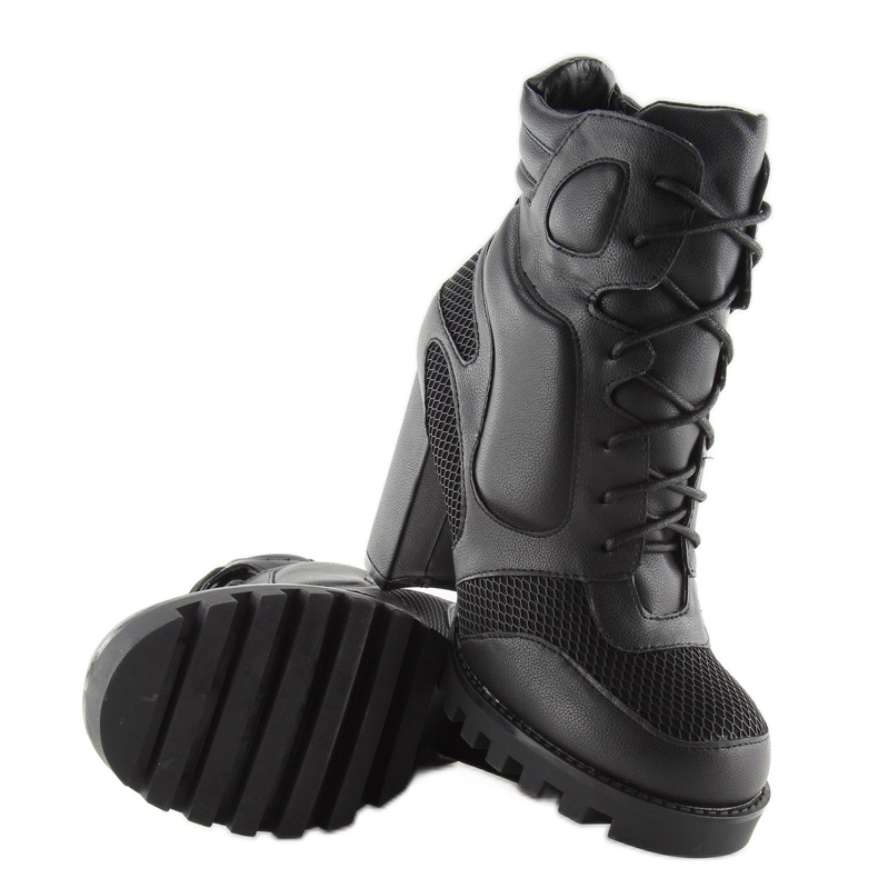 Botas pretas de salto alto 9132 pretas preto 2
