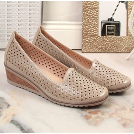 Sapatos para ancoragem Potocki SZ12018 bege 1