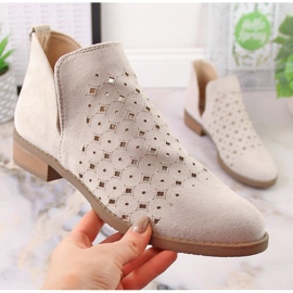 M.Daszyński Botas de Openwork M. Daszyński San12b Beige bege 1