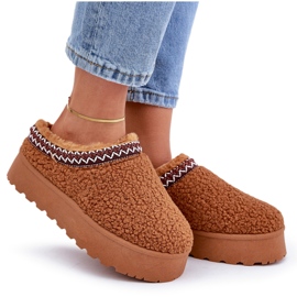 Seastar Botas de neve com plataforma de pele de carneiro camelo com pele castanho 5 Seastar Botas de neve com plataforma de pele de carneiro camelo com pele castanho 5