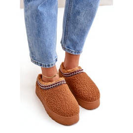 Seastar Botas de neve com plataforma de pele de carneiro camelo com pele castanho 2 Seastar Botas de neve com plataforma de pele de carneiro camelo com pele castanho 2