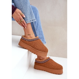 Seastar Botas de neve com plataforma de pele de carneiro camelo com pele castanho 3 Seastar Botas de neve com plataforma de pele de carneiro camelo com pele castanho 3