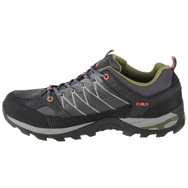 Sapatos de trekking cmp rigel baixo 3q54457-51ug preto cinza 1