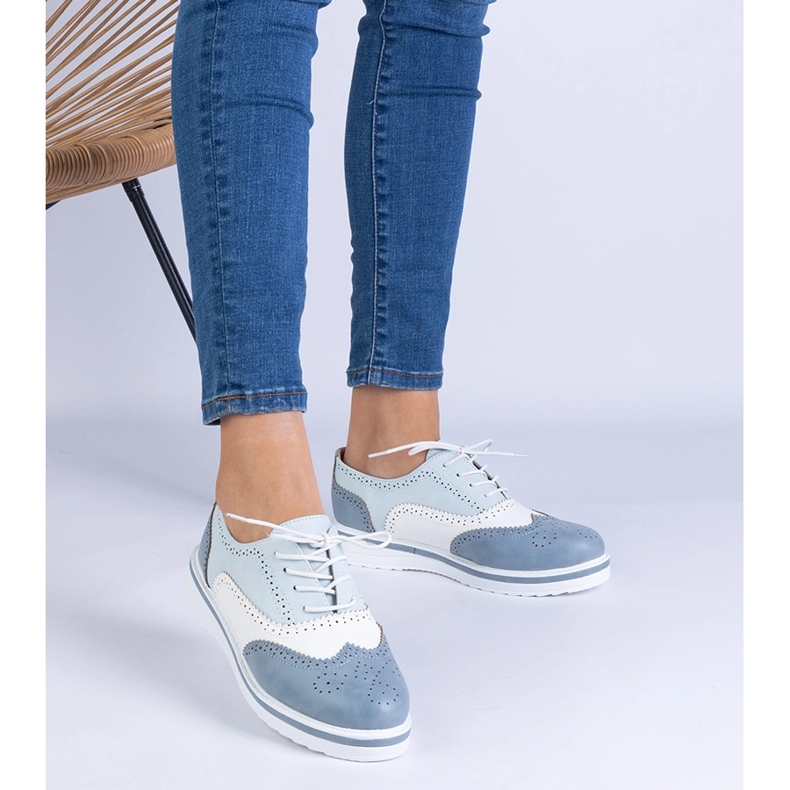 Blue Classic Oxford Shoes azul 1