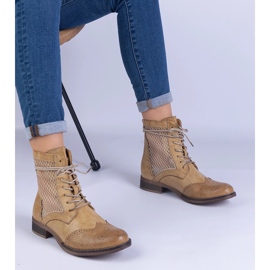 Botas planas amarelas amarelo 1