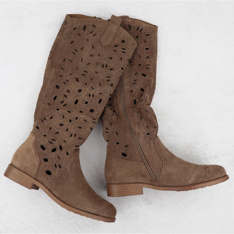 BOTAS ABRIL DE MULHERES CULHA BROWN S.BARSKI HY51-176 marrom 1