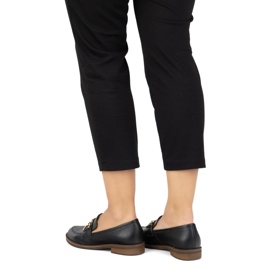 Exquisite Bombas de couro feminino 1510ex preto 2