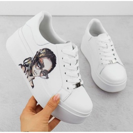 Sapatos esportivos na plataforma Filippo Paw587 branco 1