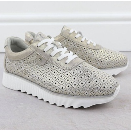 S.Barski Sapatos esportivos na plataforma S. Barski LR51-927 PLN dourado 2