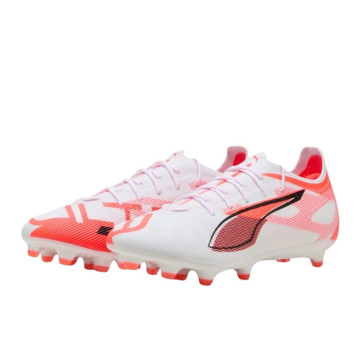 Puma Ultra 5 Pro FG/AG 108161 01 Sapatos de Futebol Branco 1