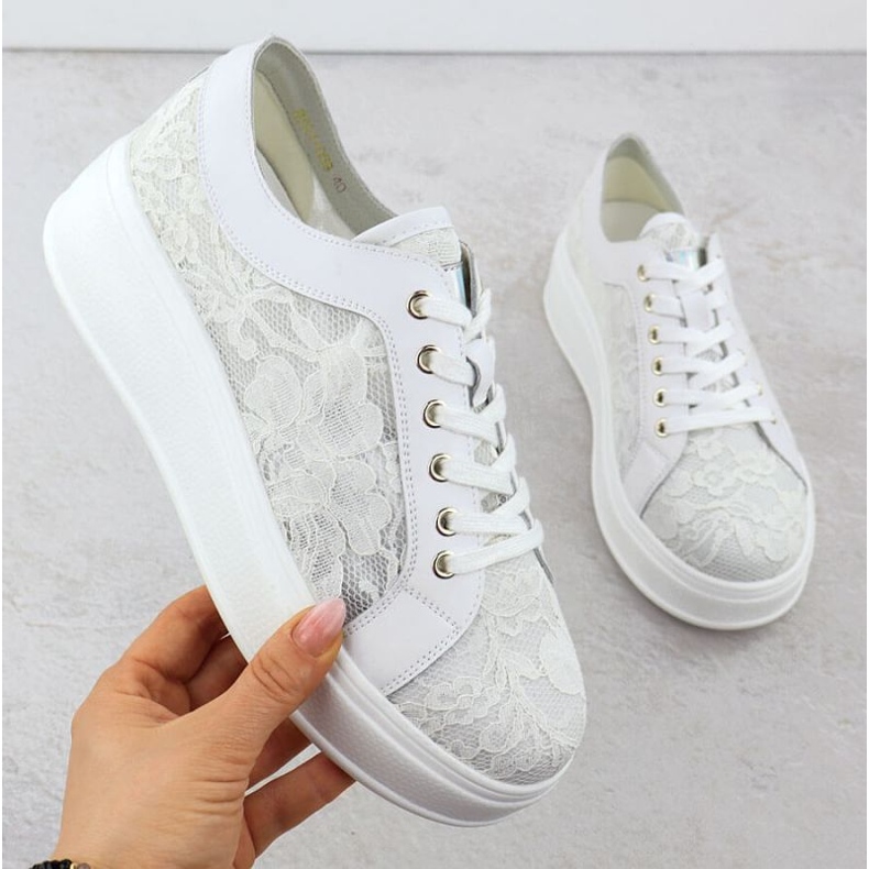 S.Barski Sapatos na plataforma S. Barski Hy51-059 White branco 1