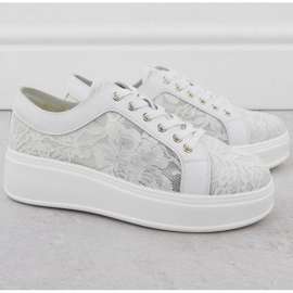 S.Barski Sapatos na plataforma S. Barski Hy51-059 White branco 2