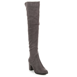 Seastar Botas de camurça no poste cinza 1