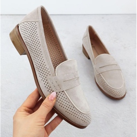 OpenWork Suede Shoes Lords Potocki SZ12585 bege 1