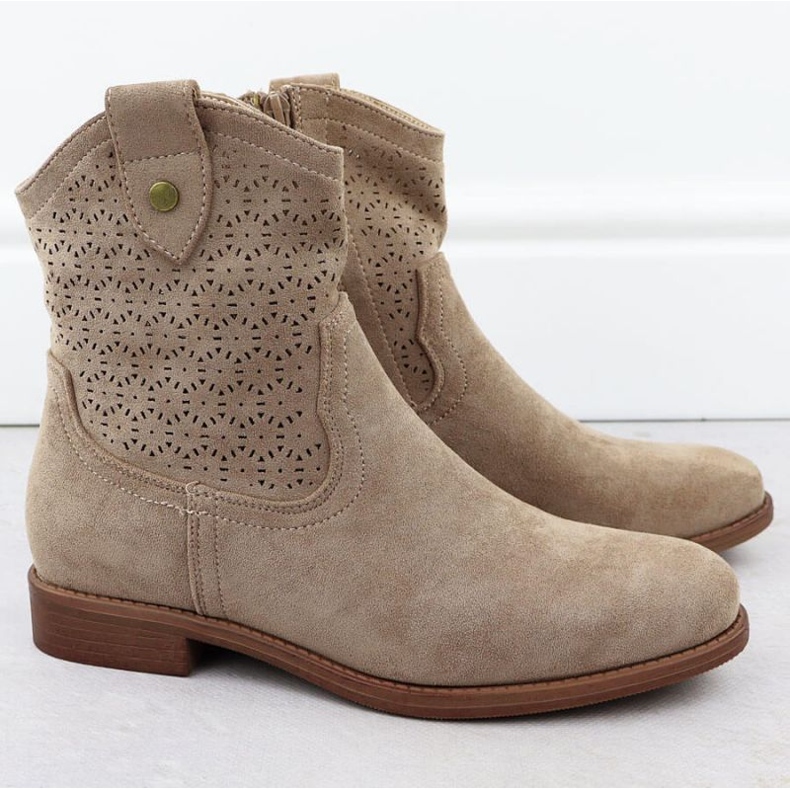 OpenWork Cowboy Boots S.Barski Hy51-063 bege 2