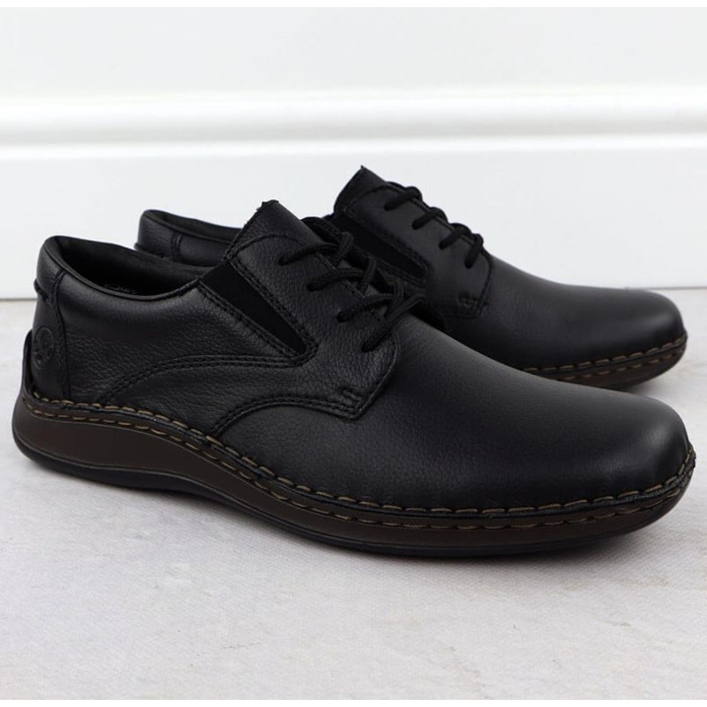 Sapatos masculinos Rieker 05211-00 Black preto 1