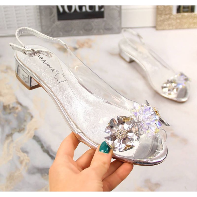 Sabatina SAB126A Sandals Tansparenty prata 1