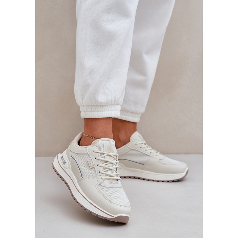 Tênis femininos Big Star NN274A088 Light Beige bege 2