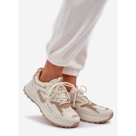 Sapatos esportivos femininos Big Star NN274A096 Hi-Polish Beige System bege 1