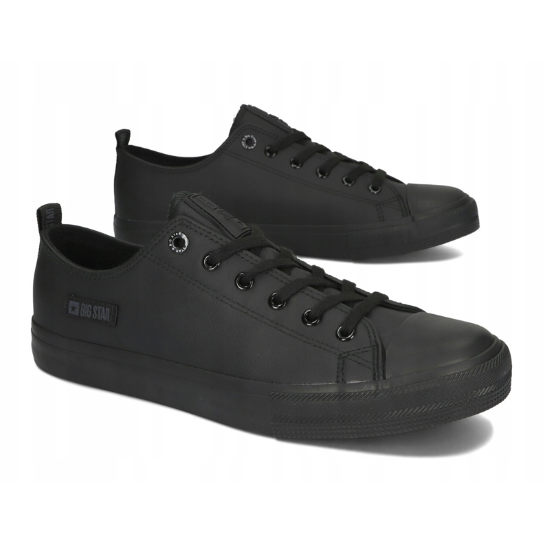 Tênis masculinos Big Star KK174009 Black Shoes 2