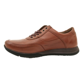 Olivier Sapatos casuais de couro masculino 902KNT marrom 3