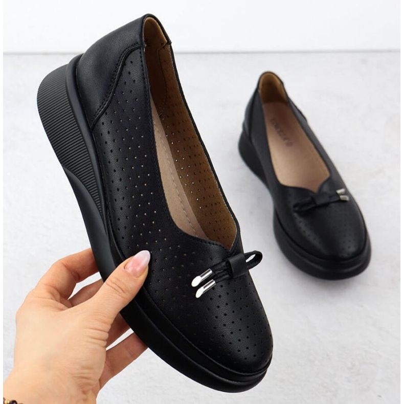 Sapatos na plataforma Vinceza 7896 Black OpenWork preto 1