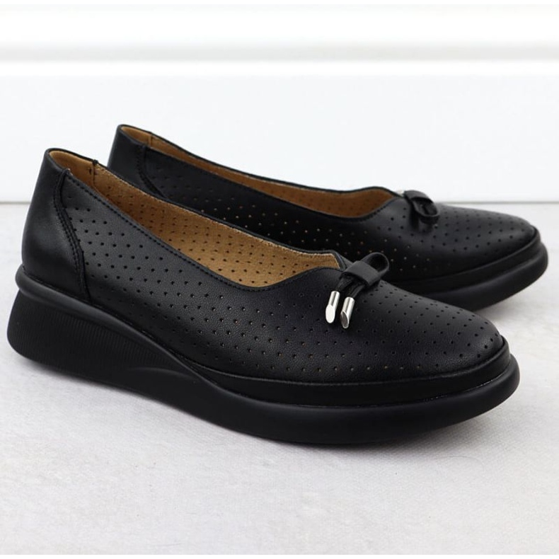 Sapatos na plataforma Vinceza 7896 Black OpenWork preto 2