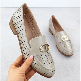 Vinceza OpenWork Shoes em 58516 Jan364 dourado 1