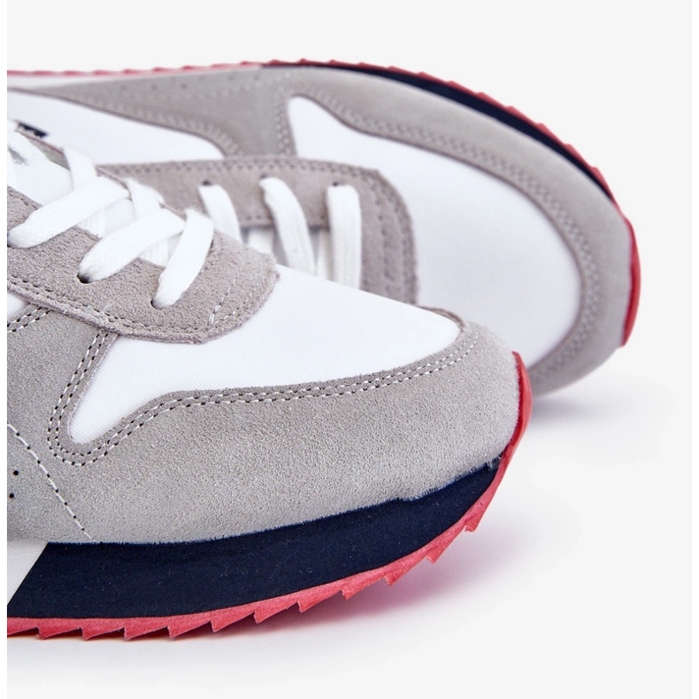 Sapatos esportivos masculinos Memória Espuma Big Star LL174160 Branco com cinza 1