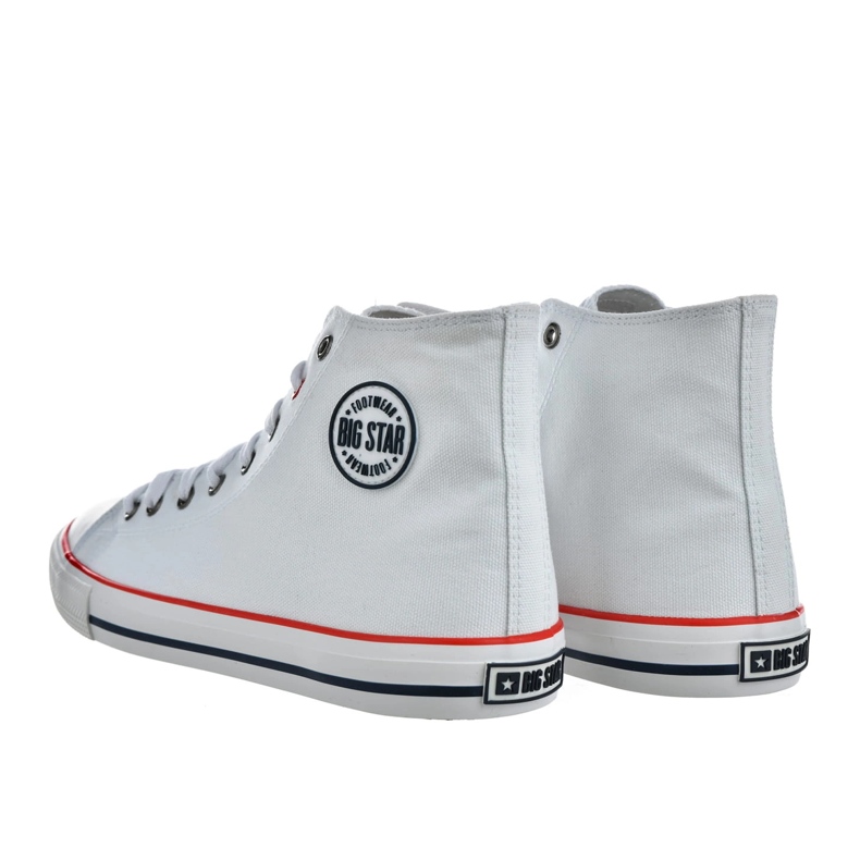 Big Star Sapatos masculinos tênis altos grandes estrelas nn174305 branco 2