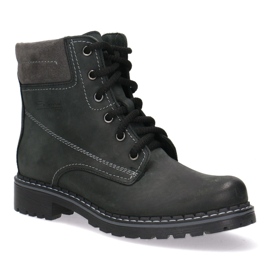Polbut Botas de couro feminino preto preto 5-0739-015 1