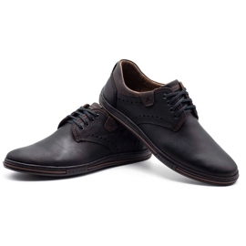 Polbut Sapatos de couro masculino casual 402 preto 4