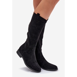 S.Barski Botas com um Upper S. Barski Hy51-860 preto 1 S.Barski Botas com um Upper S. Barski Hy51-860 preto 1