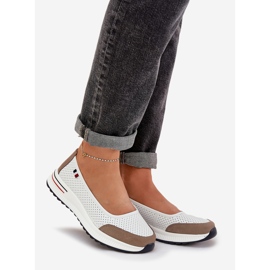 Bailarinas de couro branco 1 Bailarinas de couro branco 1