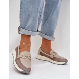 S.Barski Momanes de couro de D&amp; uma tw210 feminina cinza 2