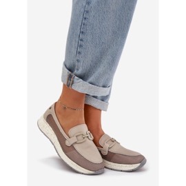 S.Barski Momanes de couro de D&amp; uma tw210 feminina cinza 1