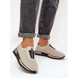 S.Barski Sapatos femininos esbanjados feitos de couro natural S. Barski LR51-672 bege 2