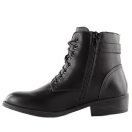 Botas pretas com atacadores B0-165 pretas preto 1