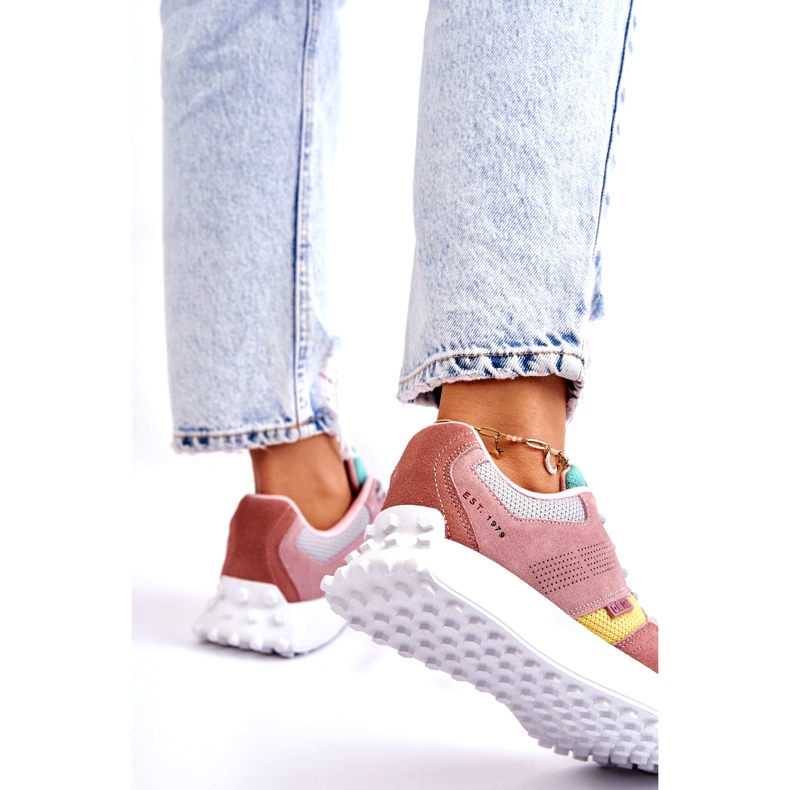 Big Star Grande estrela feminina Sneakers Pink-Beige rosa 4