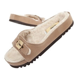 Scholl icônico meg taupe f303171062 flip -flops bege 1