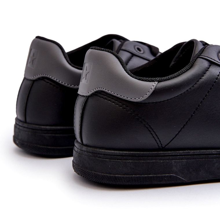 Tênis baixo masculino couro ecológico Big Star NN174284 preto 3