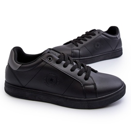 Tênis baixo masculino couro ecológico Big Star NN174284 preto 4