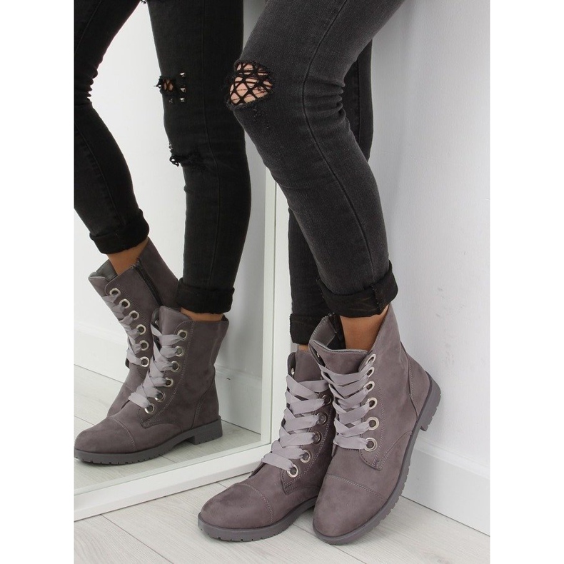 Botas de trabalho cinza AB-8 cinza 2