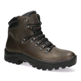 Botas de trekking de couro tático-myśliwskie knieja Pollonus Brown 6-0127-002 marrom marrom 1